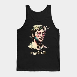 John Lennon - Aesthetic Painting Tank Top